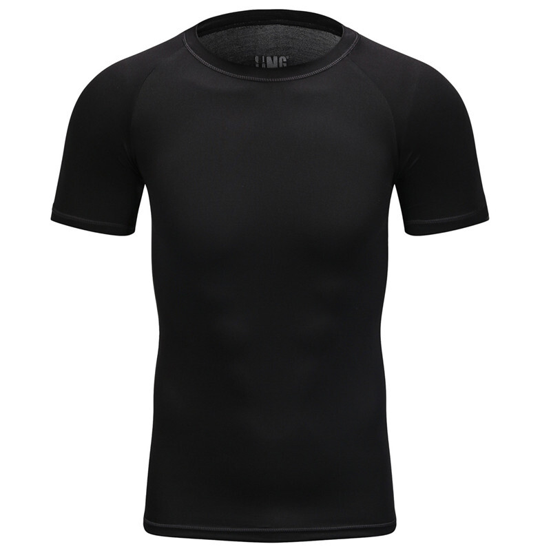 男士黑色M码速干T恤 户外运动与健身的理想之选